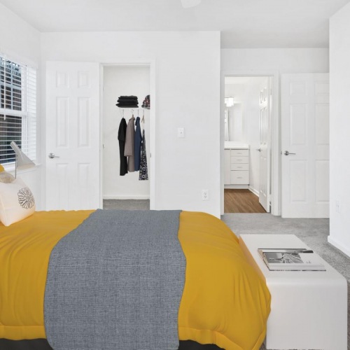 Beautiful bedrooms to fit every need a bedroom with a bed and a desk